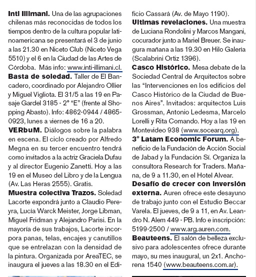 Auren en Diario La Razón
