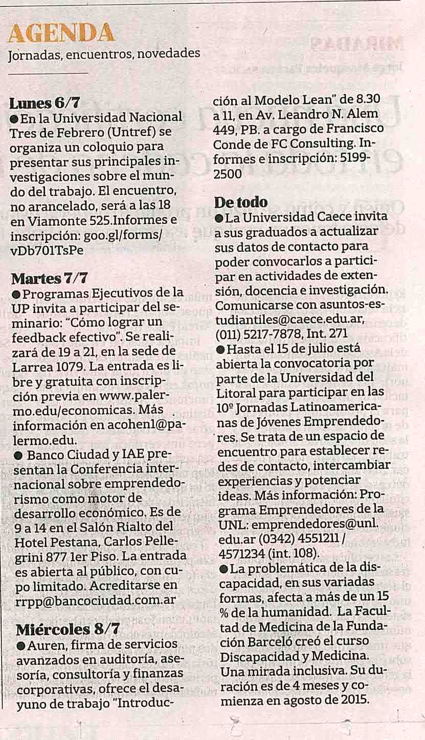Auren en Diario La Nación