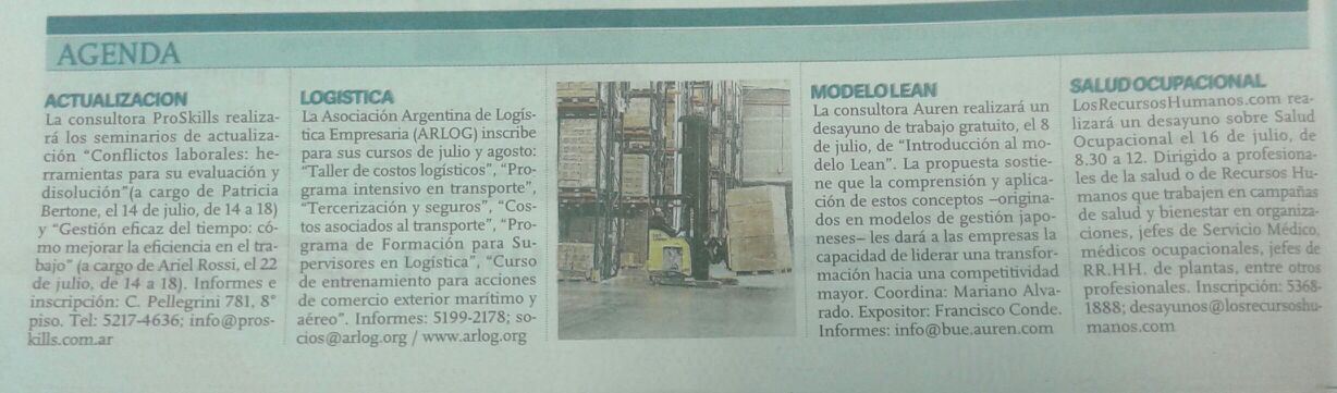 Auren en Diario Clarín