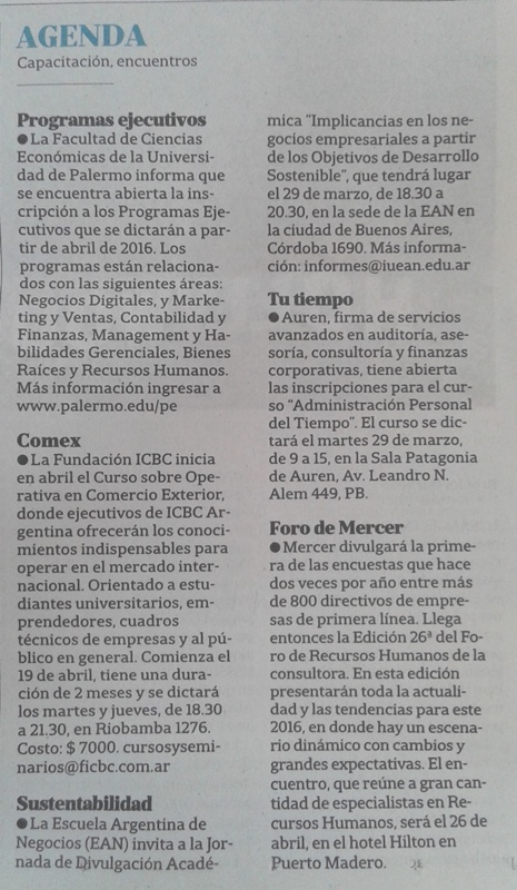 Auren en Diario La Nación.