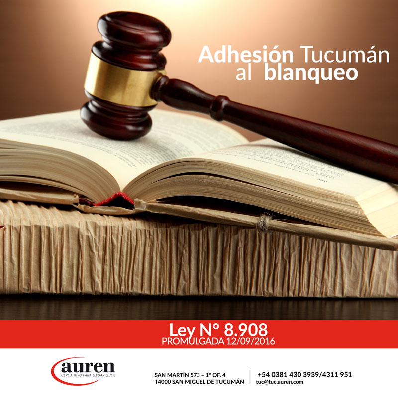 Ley N° 8.908 Promulgada 12/09/2016