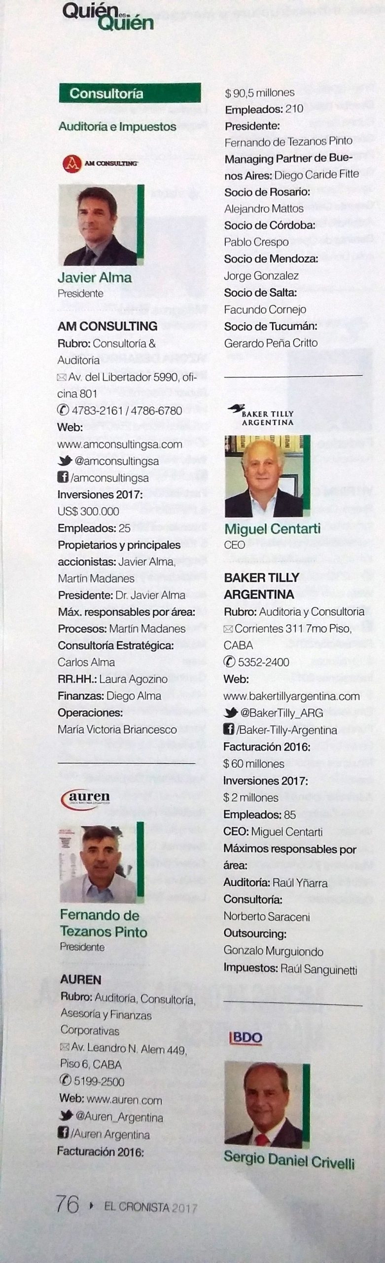 Auren en Revista Quién es Quién