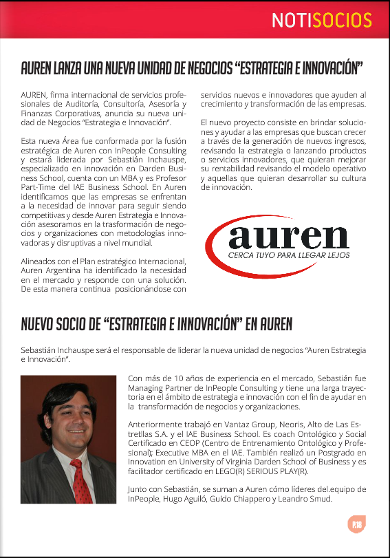 Auren en Revista ACTIVOS