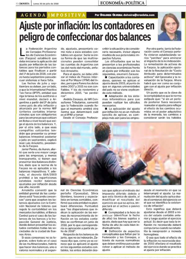 Ajuste por inflación: los contadores en peligro de confeccionar dos balances