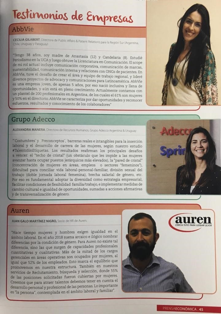 Informe «Mujer en la empresa»