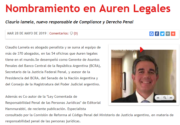 Nombramiento en Auren Legales