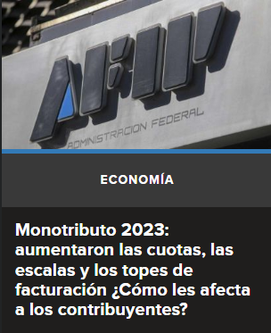 Prensa | Monotributo 2023. ¿Cómo afecta a los contribuyentes? (Radio MDZ FM 105.5 6.1.2023)