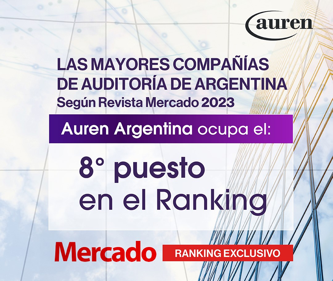 Prensa | Ranking de Auditoría: Auren Argentina ocupa el 8va. puesto (Mercado, Septiembre 2023)