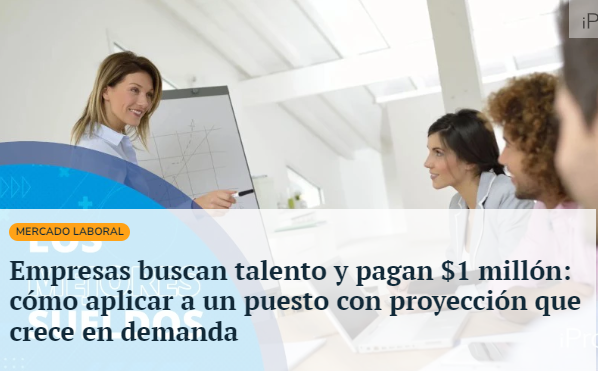 Prensa | Cómo aplicar a un puesto con proyección que crece en demanda (iProUp 23.1.2024) Prensa | Cómo aplicar a un puesto con proyección que crece en demanda (iProUp 23.1.2024)
