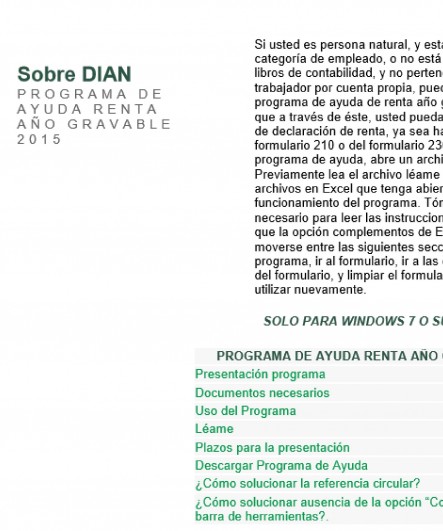Ayuda renta 2015.