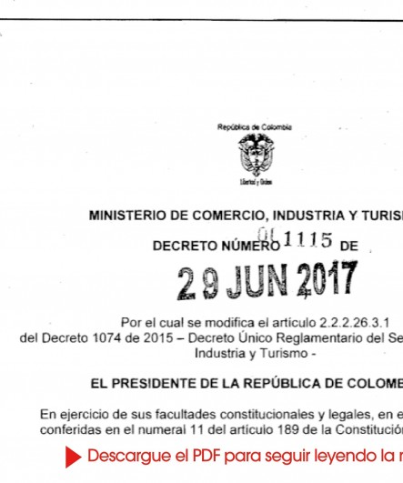 Decreto 1115 – 2017