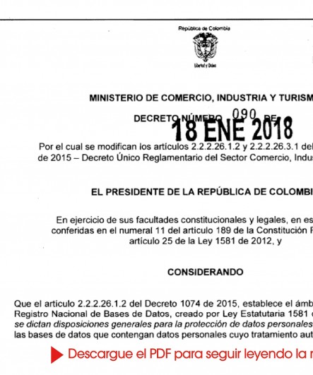 DECRETO 90 18 ENERO 2018 DECRETO 90 18 ENERO 2018