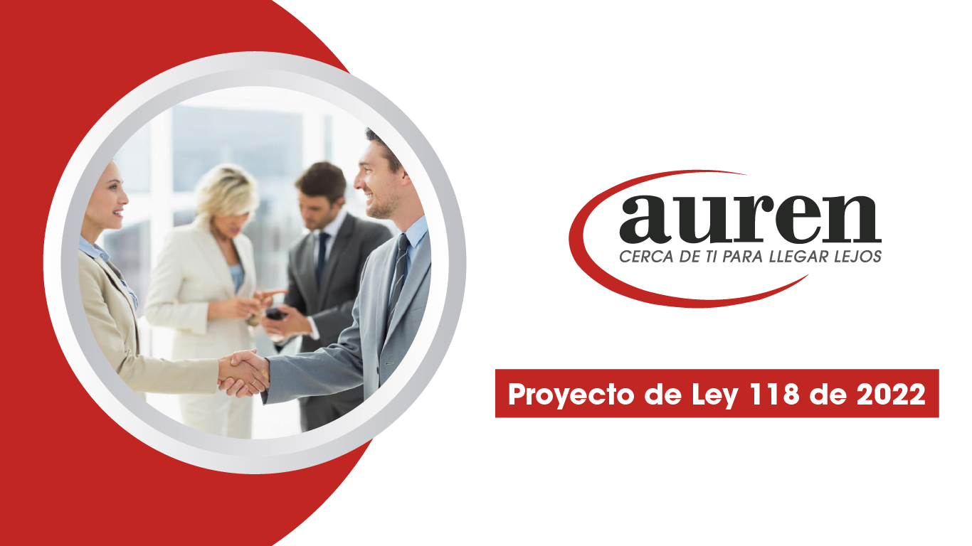 Resumen ejecutivo del Proyecto de Ley 118 de 2022