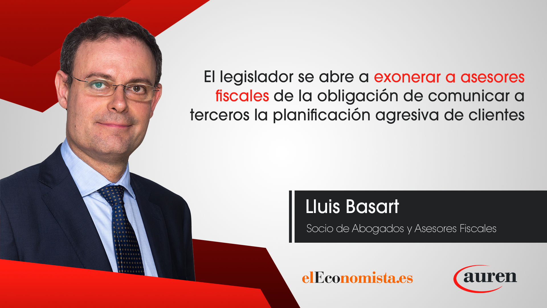 El legislador se abre a exonerar a asesores fiscales de la obligación de comunicar a terceros la planificación agresiva de clientes