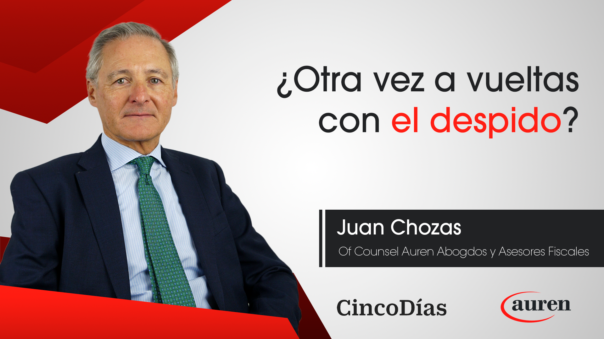 ¿Otra vez a vueltas con el despido?