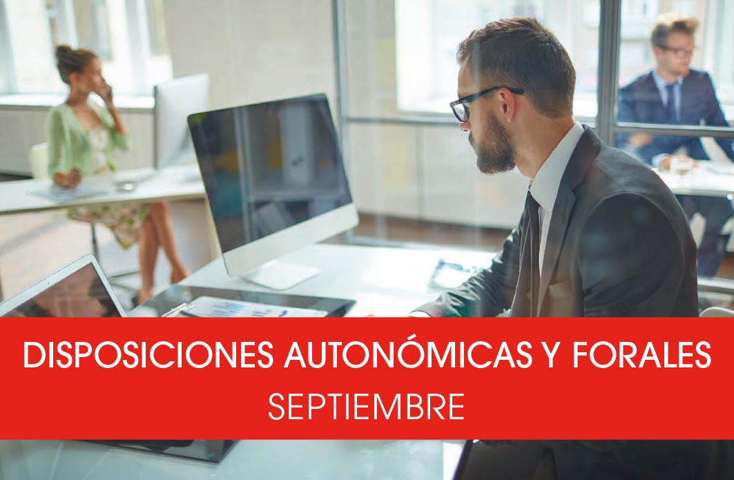 Disposiciones autonómicas y forales septiembre 2023