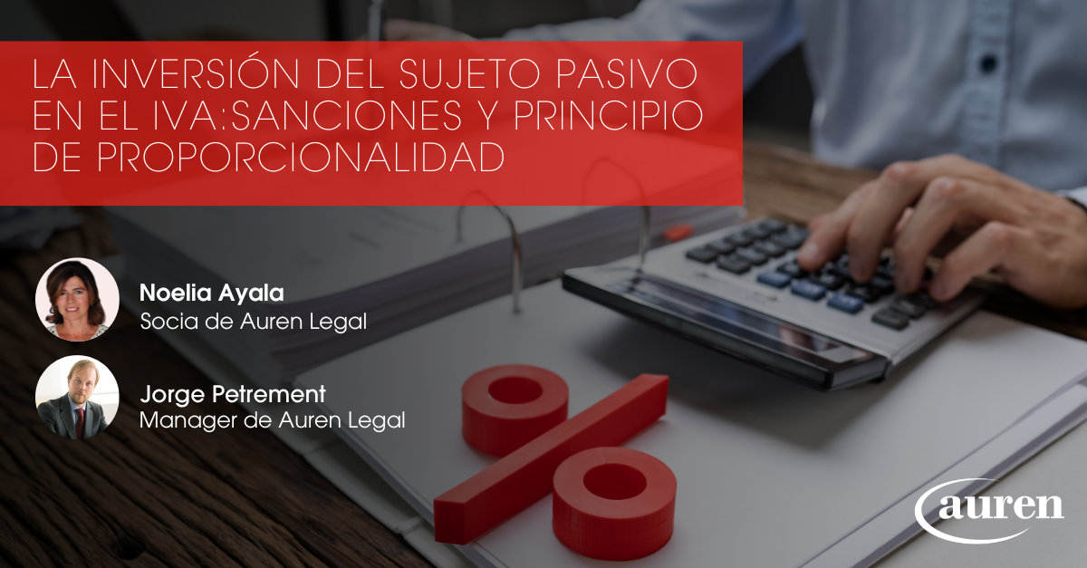 La inversión del sujeto pasivo en el IVA: Sanciones y principio de proporcionalidad