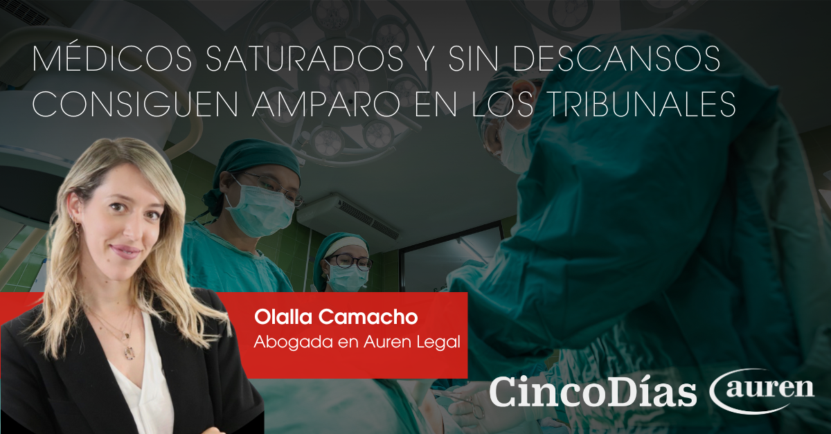 Médicos saturados y sin descansos consiguen amparo en los tribunales
