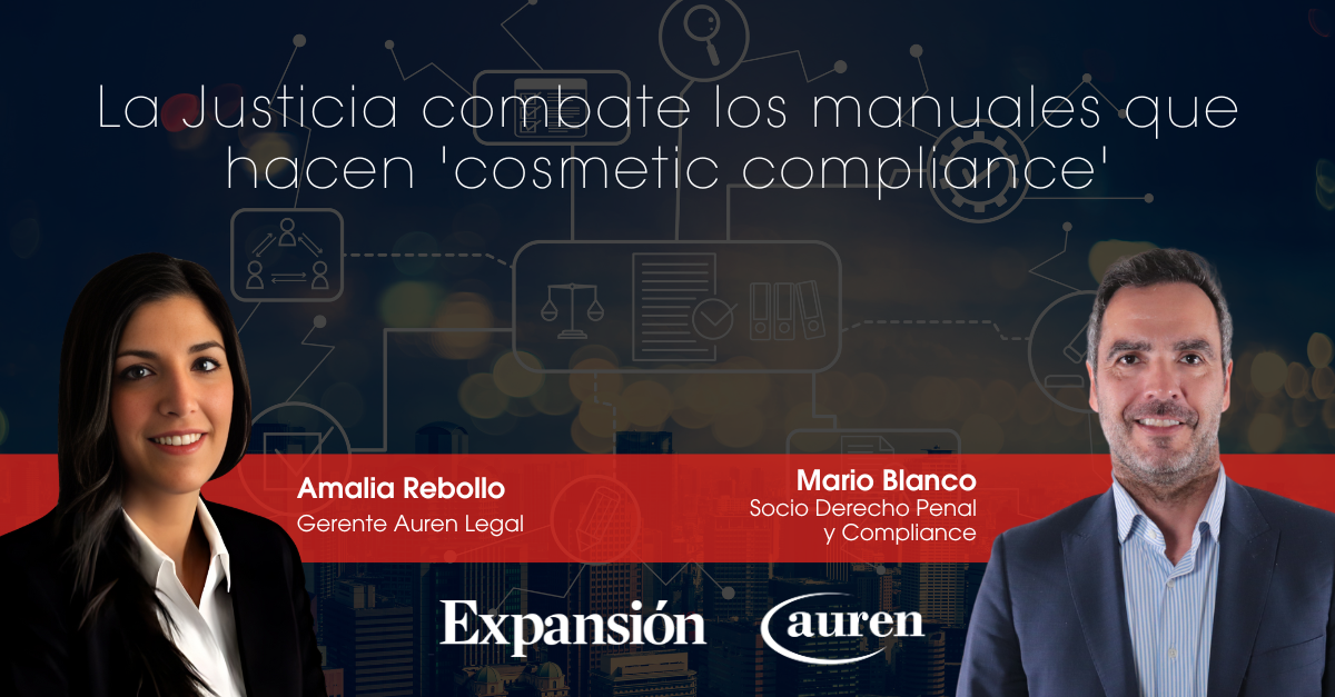 La Justicia combate los manuales que hacen ‘cosmetic compliance’