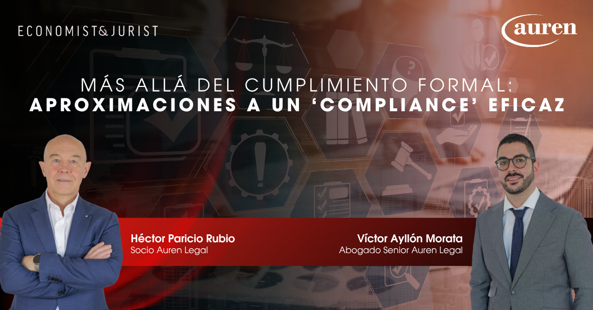 Más allá del cumplimiento formal: aproximaciones a un ‘compliance’ eficaz Más allá del cumplimiento formal: aproximaciones a un ‘compliance’ eficaz