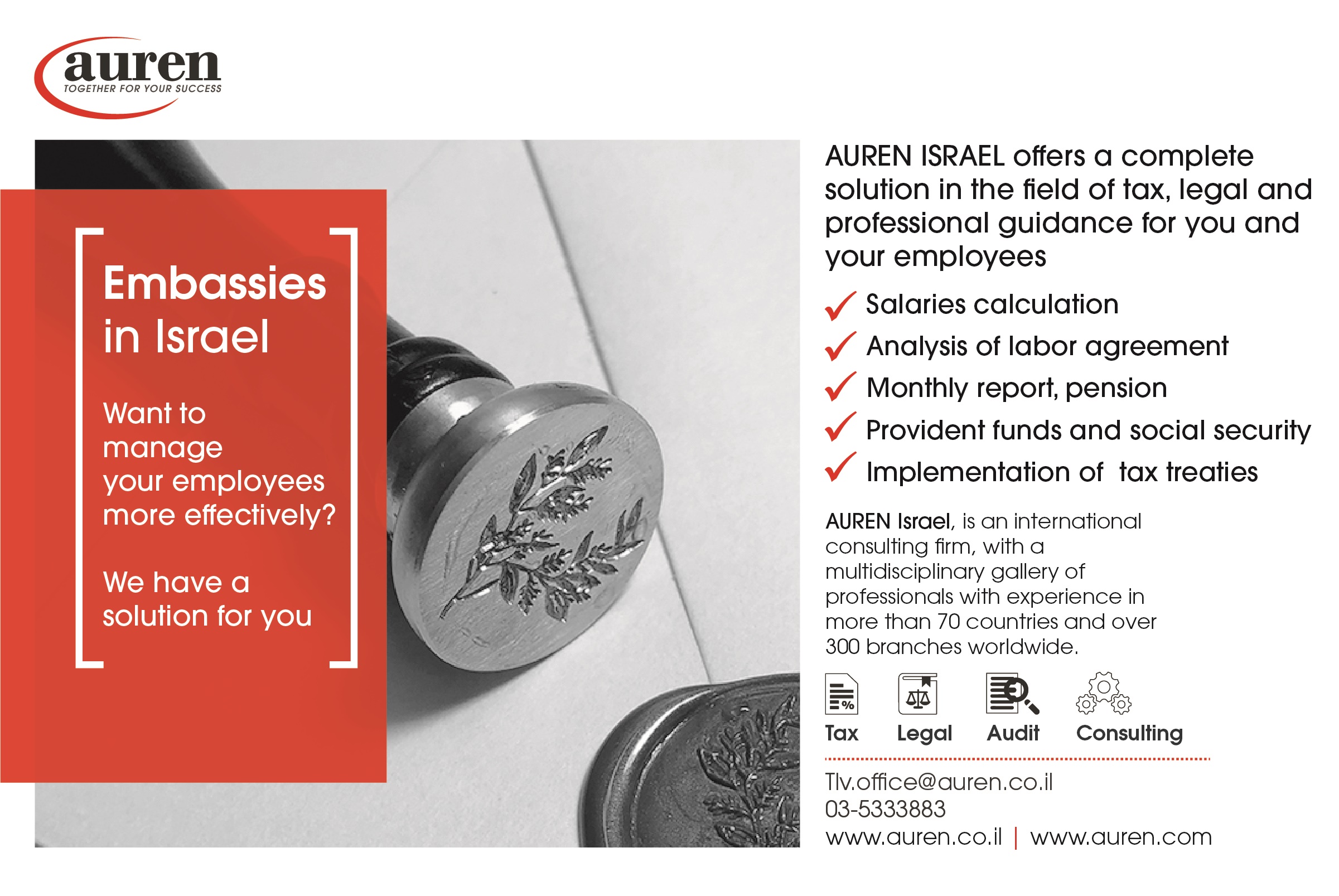 Services for Foreign Embassies in Israel Services for Foreign Embassies in Israel